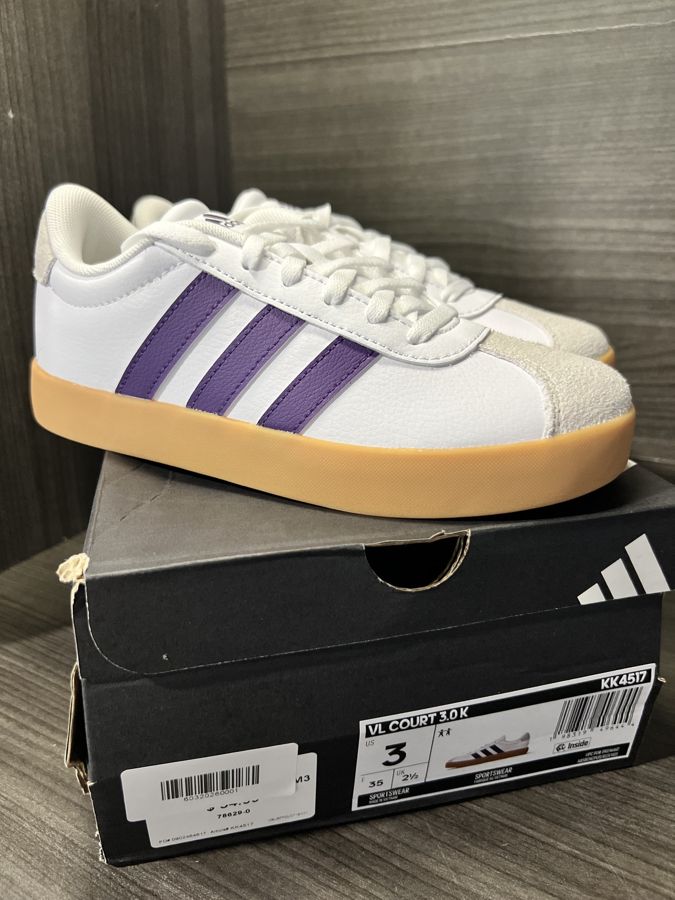 Adidas VL Court 3.0 K, kids us 3Y
